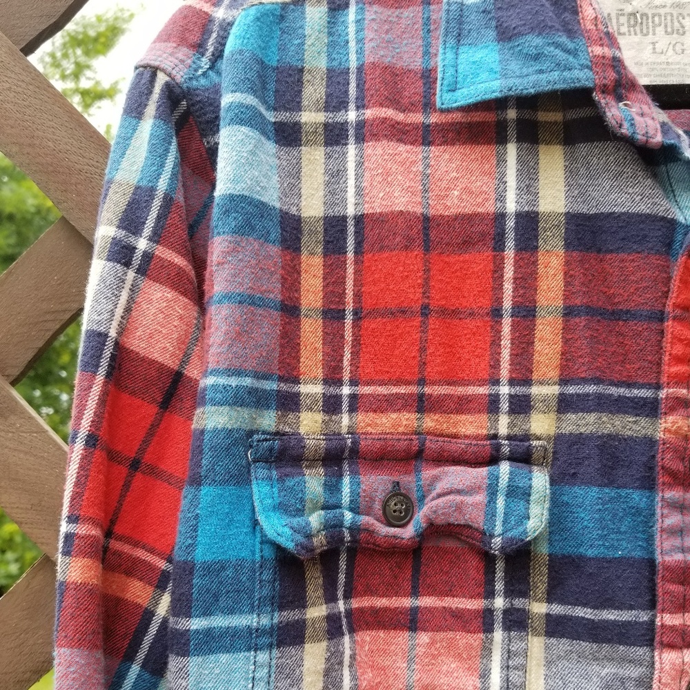 Vintage flannel & t-shirt - Picture 2 of 3